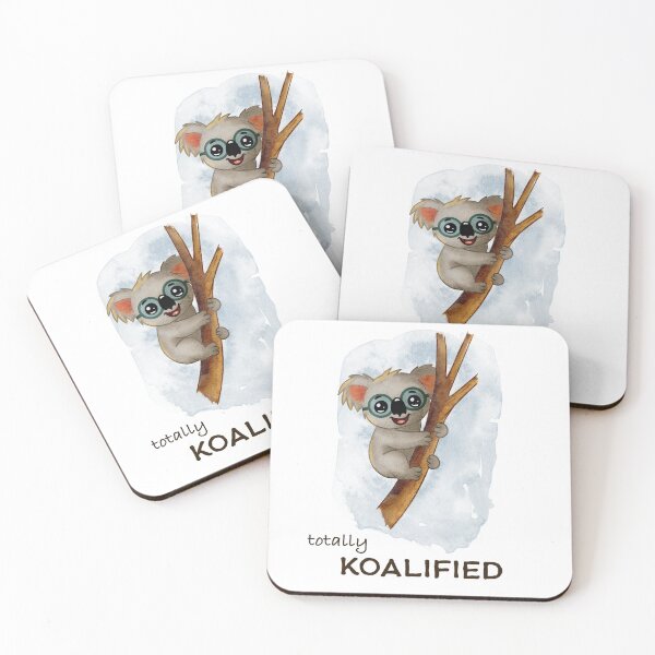 Item preview, Totally Koalified T-Shirt | Funny Koala Pun Shirt | Cute Koala with Glasses | Animal Wordplay Tee | Teacher Gift Idea | Cute Animal Shirt designed and sold by SimoesArtistry.