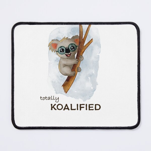 Item preview, Totally Koalified T-Shirt | Funny Koala Pun Shirt | Cute Koala with Glasses | Animal Wordplay Tee | Teacher Gift Idea | Cute Animal Shirt designed and sold by SimoesArtistry.
