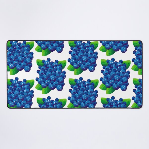 Item preview, Happy Blueberry Bunch - Cute Smiling Kawaii Berries Illustration designed and sold by TheArtOfTreble.