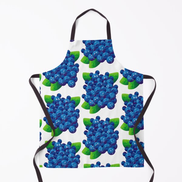 Item preview, Happy Blueberry Bunch - Cute Smiling Kawaii Berries Illustration designed and sold by TheArtOfTreble.