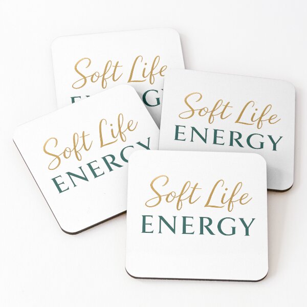 Item preview, Soft Life Energy – Luxe Minimalist Typography Design designed and sold by MimisCornerCo.