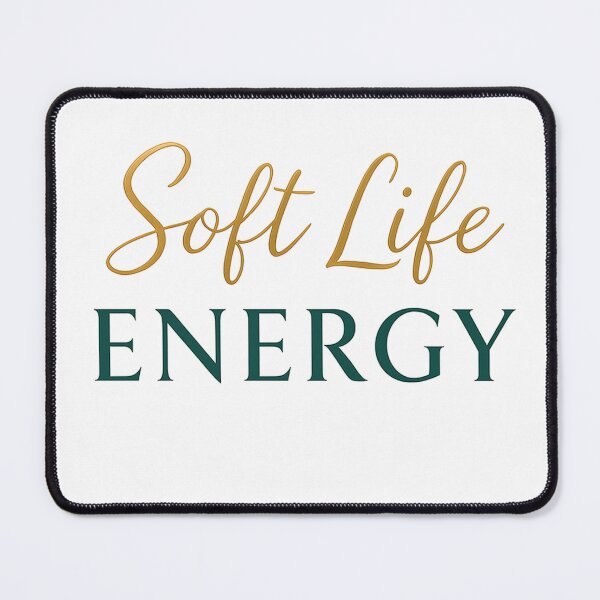 Item preview, Soft Life Energy – Luxe Minimalist Typography Design designed and sold by MimisCornerCo.