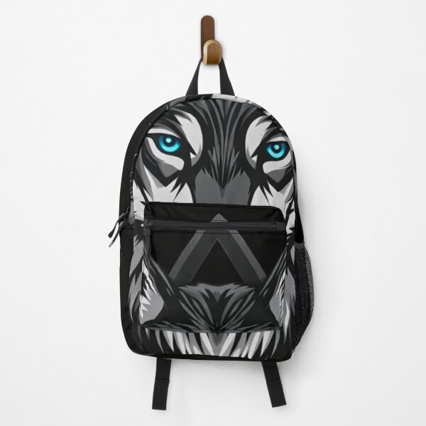 Item preview, Majestic Geometric Wolf Portrait with Piercing Blue Eyes designed and sold by Prestige Parlor.
