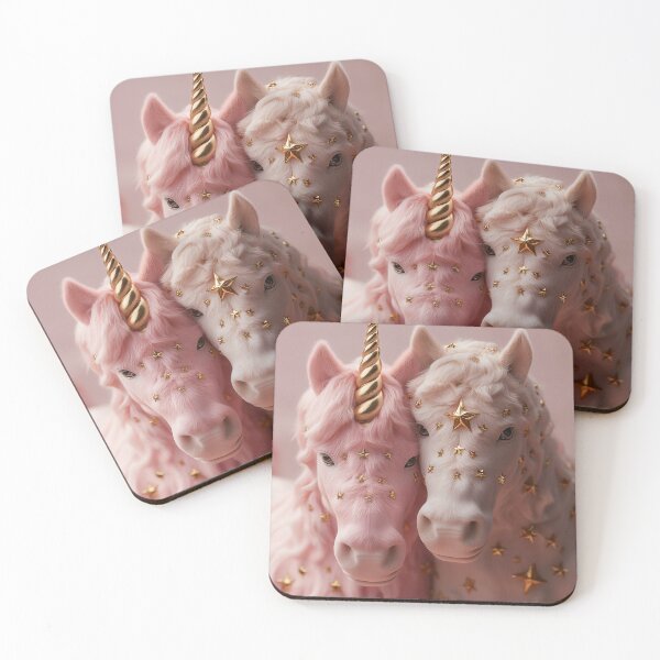 Item preview, Cute Unicorn Horses Pink Fantasy Aesthetic designed and sold by Lala and Jull.
