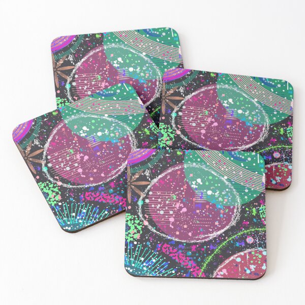 Item preview, Saturn’s Rings: Maximalist Abstract Art  designed and sold by DanielleGensler.