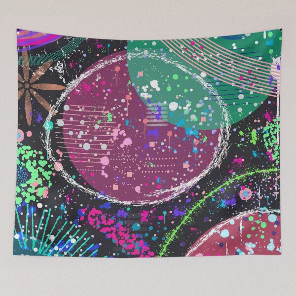 Item preview, Saturn’s Rings: Maximalist Abstract Art  designed and sold by DanielleGensler.