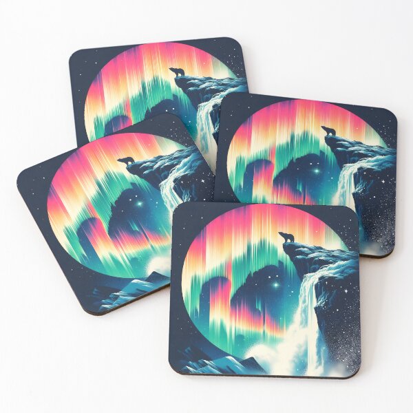 Item preview, Aurora Borealis, Eclipse and Bear, Ai Generated Art   designed and sold by ACC .