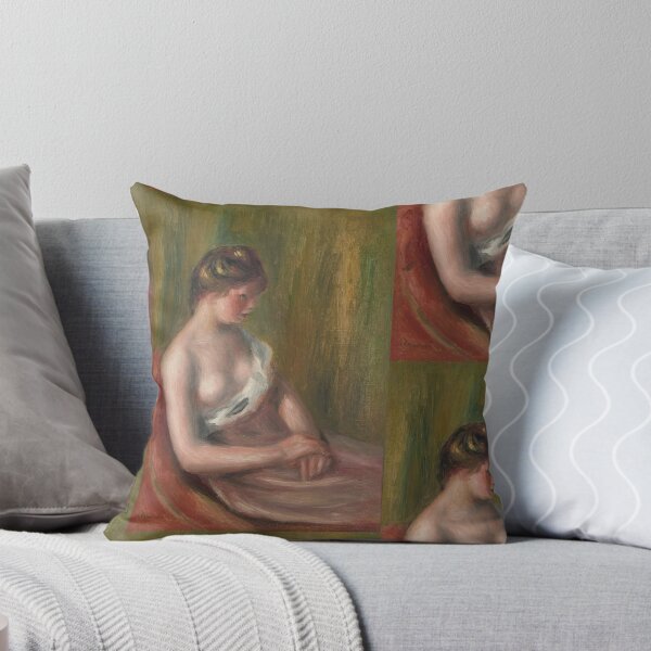 Item preview, Femme Assise by Pierre-Auguste Renoir: Impressionist Nude Portrait Poster designed and sold by artofuniverse.