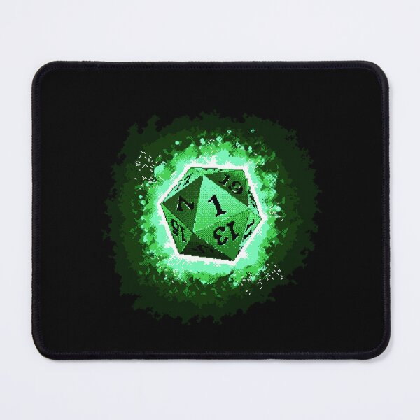 Item preview, Just Roll With It Retro D20 Green Dice designed and sold by OneToTee.