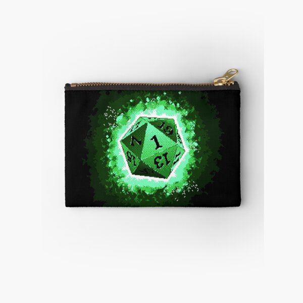 Item preview, Just Roll With It Retro D20 Green Dice designed and sold by OneToTee.