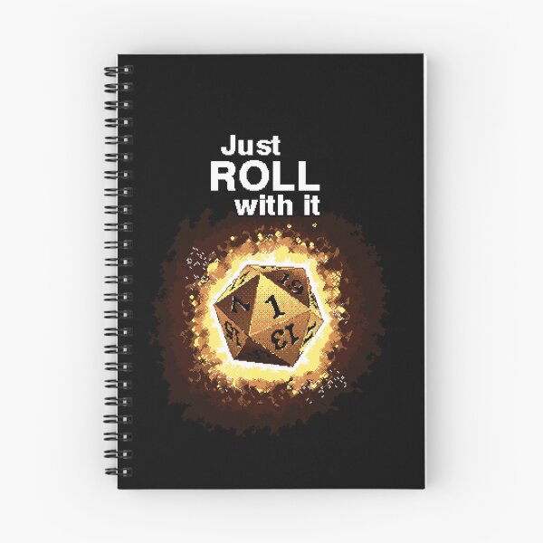Item preview, Just Roll With It Retro D20 Gold Dice designed and sold by OneToTee.