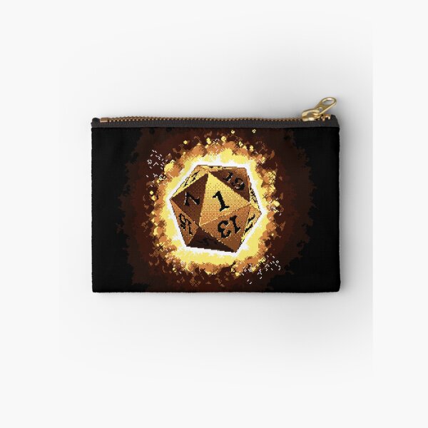 Item preview, Just Roll With It Retro D20 Gold Dice designed and sold by OneToTee.