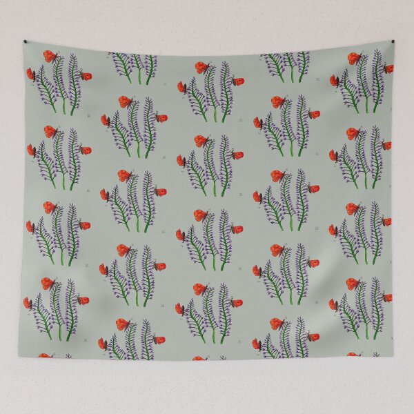 Item preview, Butterflies on Buddleia designed and sold by MagpieDiamond.
