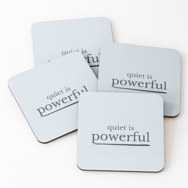 Item preview, Quiet Is Powerful Minimalist Statement Quote Shirt designed and sold by Minimalist Typography.