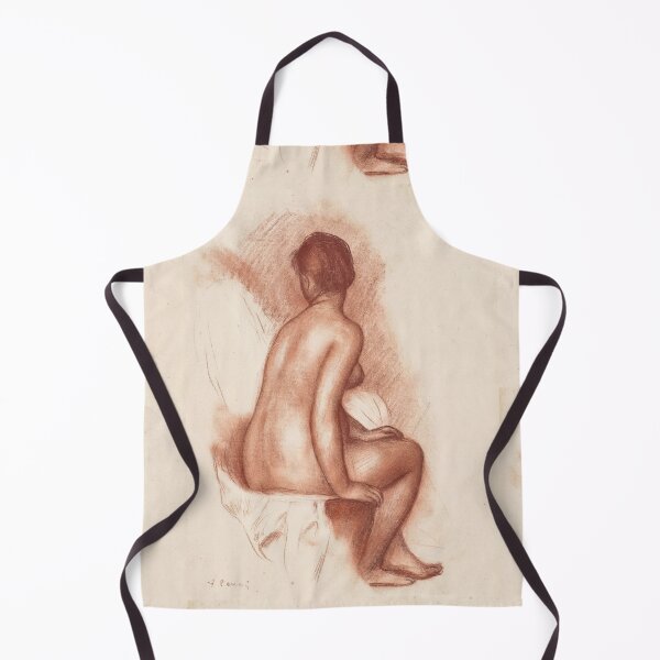 Item preview, Femme Assise Baigneuse Assise Vue De Dos by Pierre-Auguste Renoir: Impressionist Nude Study designed and sold by artofuniverse.