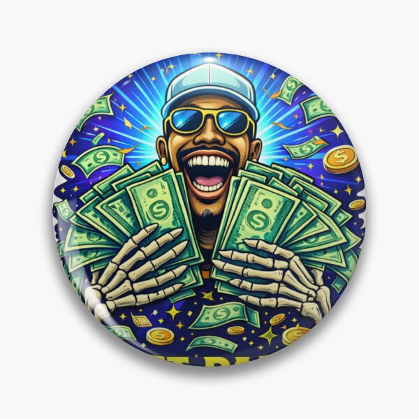 Item preview, Hustle for Gold | Urban Skull & Money Stack Art designed and sold by RickyStick.