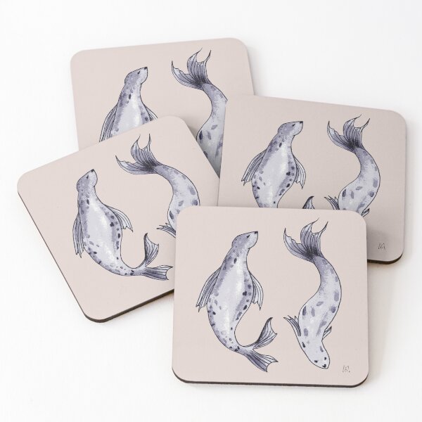 Item preview, Two Grey Seals designed and sold by MagpieDiamond.