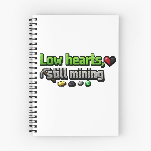 Item preview, Low Hearts Still Mining – Pixel Gamer Survival Design designed and sold by Ana Gómez.