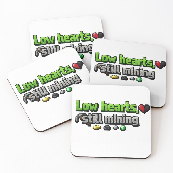 Item preview, Low Hearts Still Mining – Pixel Gamer Survival Design designed and sold by Ana Gómez.