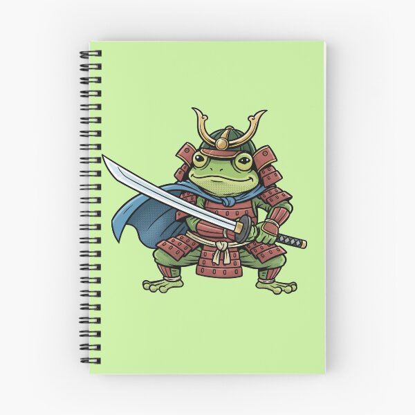Item preview, Cute Samurai Frog Warrior Cartoon designed and sold by Sulodeebsha.