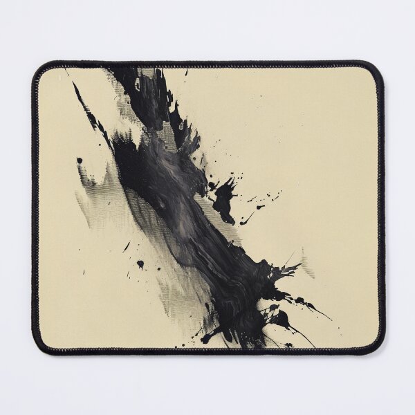 Item preview, Minimalist Black and White Ink Art – Abstract Brushstroke Design designed and sold by CosmicGlyph.