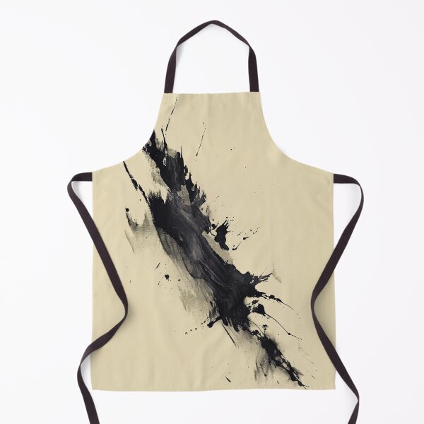 Item preview, Minimalist Black and White Ink Art – Abstract Brushstroke Design designed and sold by CosmicGlyph.