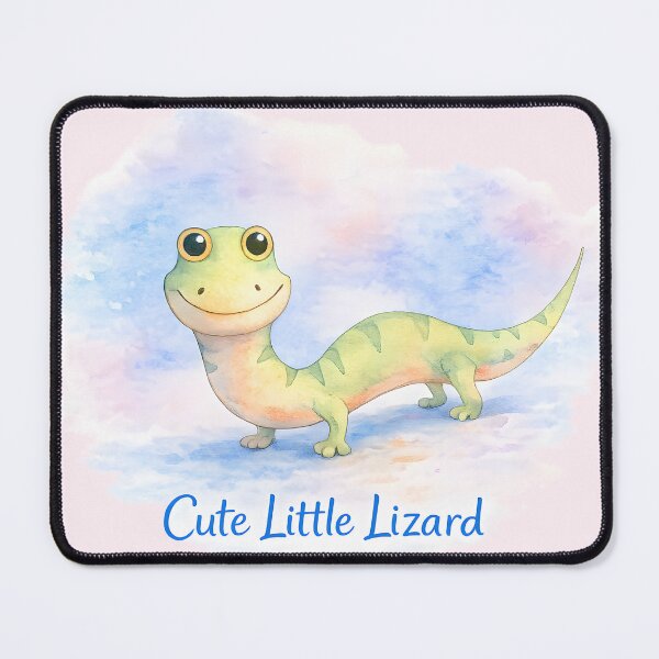 Item preview, Cute Little Lizard – Kawaii Watercolor Reptile designed and sold by blankTeeShirt.