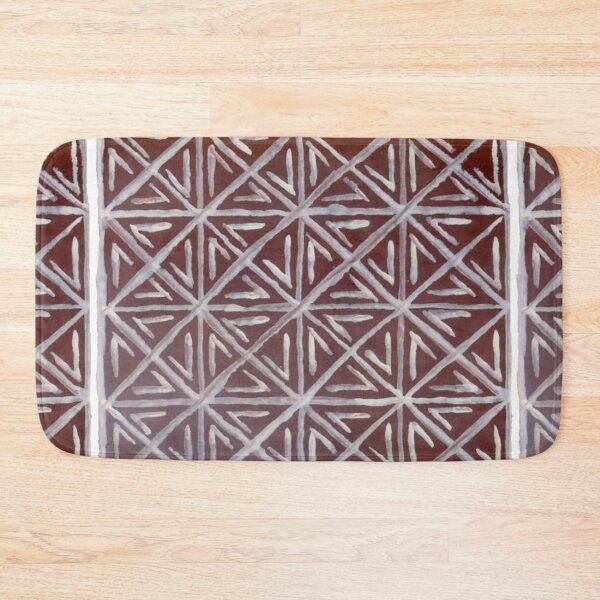 Item preview, Tribal Geometric Pattern. Ethnic Brown & White Boho Art designed and sold by Ihor Ivanov.