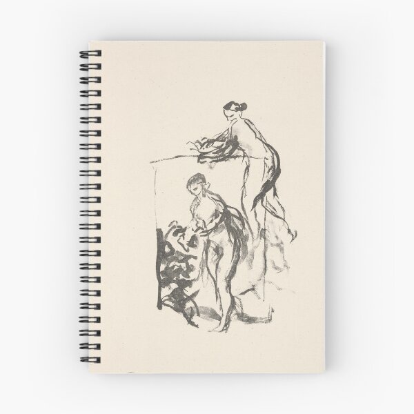 Item preview, Femme Au Cep De Vigne by Pierre-Auguste Renoir: Minimalist Line Art Poster designed and sold by artofuniverse.