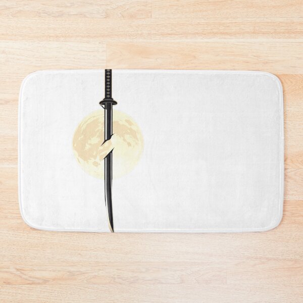 Item preview, The Lone Katana | Japanese Sword with Golden Moon Art designed and sold by RickyStick.