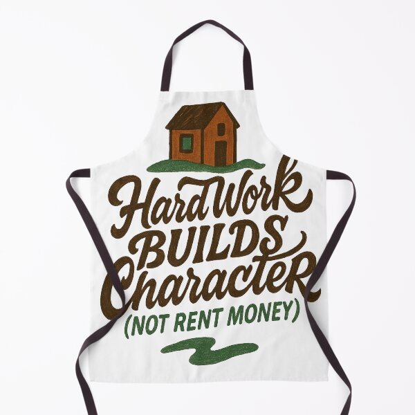 Item preview, Hard Work Builds Character Not Rent Money designed and sold by laterkatergator.