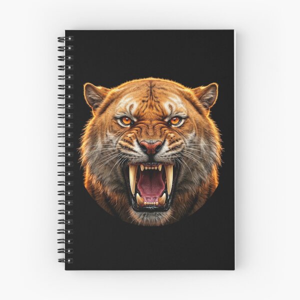 Item preview, Saber Tooth Tiger Roar Portrait — Prehistoric Predator Gift designed and sold by Zippy Creation.