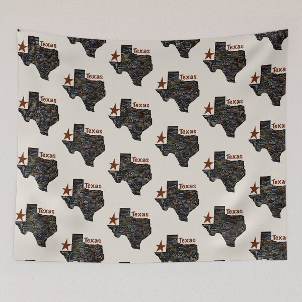 Item preview, Texas Counties Word Cloud Map - Colorful Lone Star Pride Art designed and sold by TheArtOfTreble.