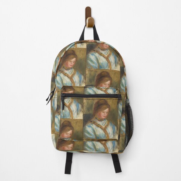 Item preview, Femme Au Corsage Bleu by Pierre-Auguste Renoir: Romantic Impressionist Portrait Poster designed and sold by artofuniverse.