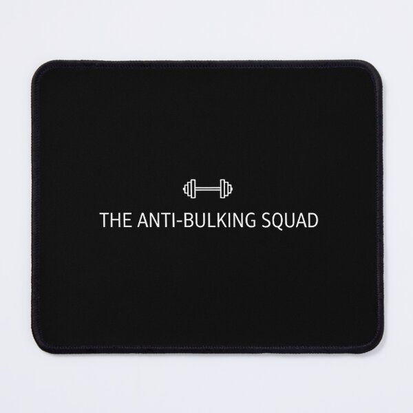 Item preview, The Anti-Bulking Squad Minimalist Gym Meme designed and sold by GymHeavy.