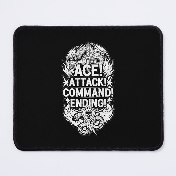 Item preview, Motivational Tattoo style Dragon ACE! ATTACK! COMMAND! ENDING! designed and sold by Giulivo Store Graphic.