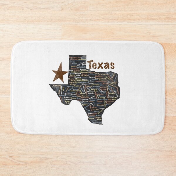 Item preview, Texas Counties Word Cloud Map - Colorful Distressed Lone Star Pride Art designed and sold by TheArtOfTreble.