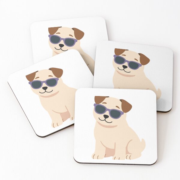 Item preview, COOL DOG WITH SUNGLASSES STICKER designed and sold by Graylay1589.
