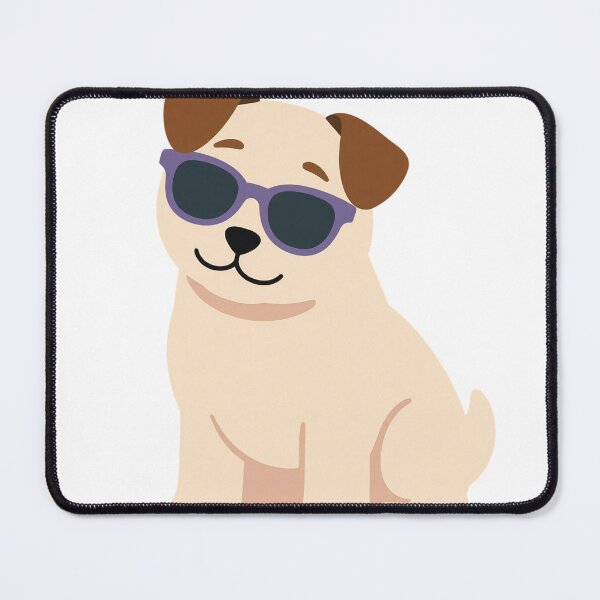 Item preview, COOL DOG WITH SUNGLASSES STICKER designed and sold by Graylay1589.