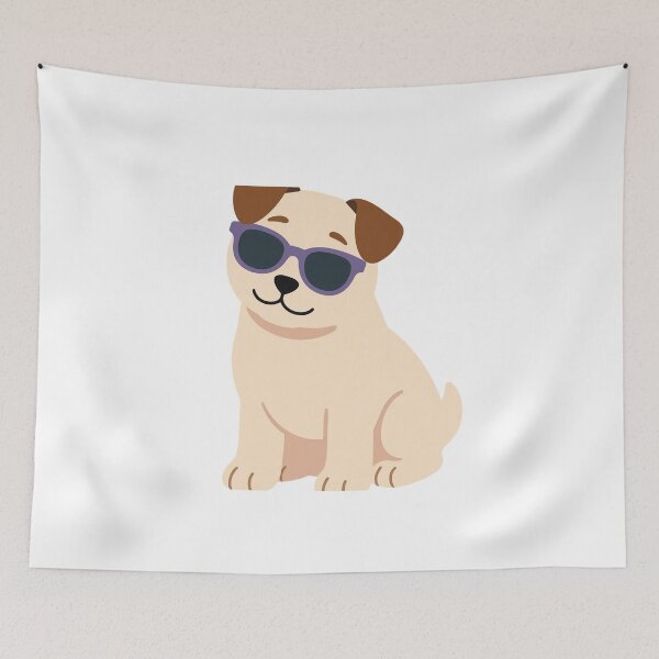Item preview, COOL DOG WITH SUNGLASSES STICKER designed and sold by Graylay1589.