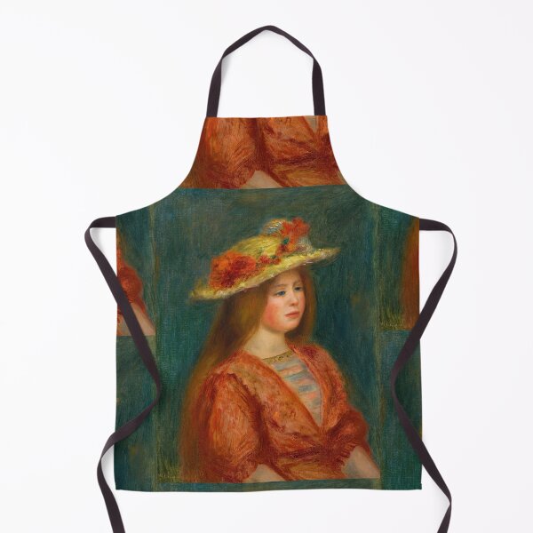 Item preview, Femme Au Corsage Rouge by Pierre-Auguste Renoir: Impressionist Portrait Poster designed and sold by artofuniverse.