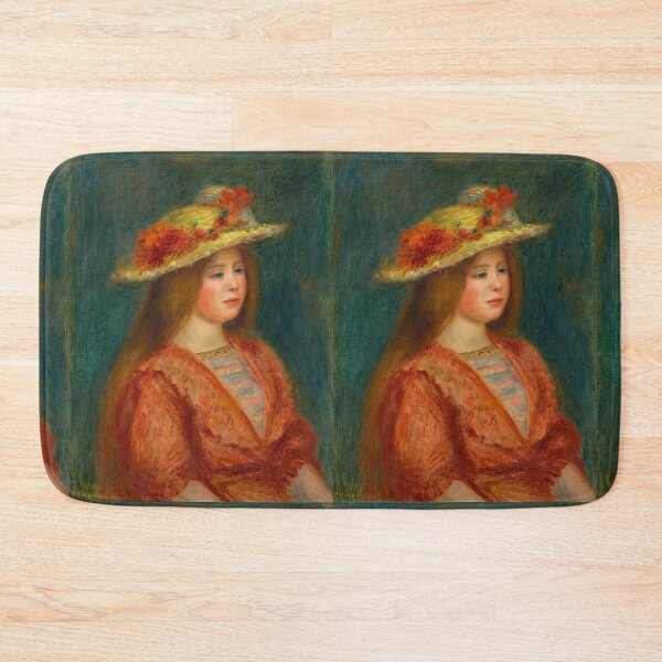 Item preview, Femme Au Corsage Rouge by Pierre-Auguste Renoir: Impressionist Portrait Poster designed and sold by artofuniverse.