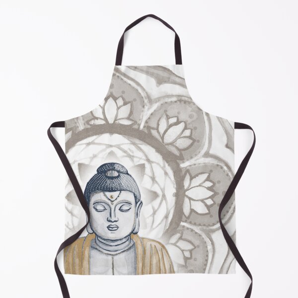 Item preview, Buddha Padma Watercolor - Peacock Dusk Fawn - Earth Halo designed and sold by Irene Estelle.