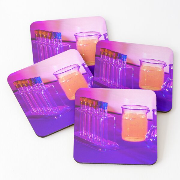 Item preview, Futuristic Science Laboratory Equipment With Purple Glowing Lighting designed and sold by Rawafi Art Studio.