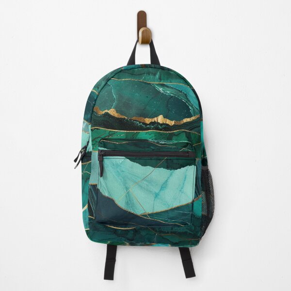 Item preview, Emerald Agate Marble – Green Gold Abstract Layered Design designed and sold by CosmicGlyph.