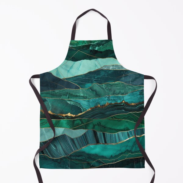 Item preview, Emerald Agate Marble – Green Gold Abstract Layered Design designed and sold by CosmicGlyph.