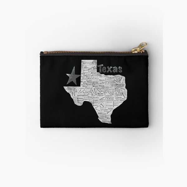 Item preview, Texas Counties Word Cloud Map - Black and White Lone Star Art designed and sold by TheArtOfTreble.
