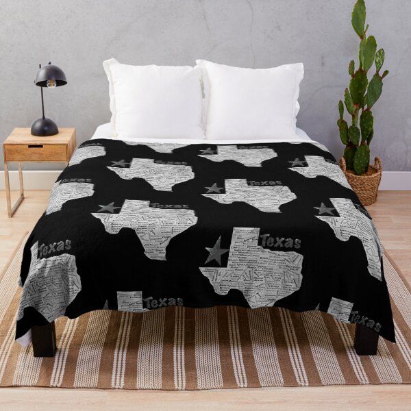 Item preview, Texas Counties Word Cloud Map - Black and White Lone Star Art designed and sold by TheArtOfTreble.