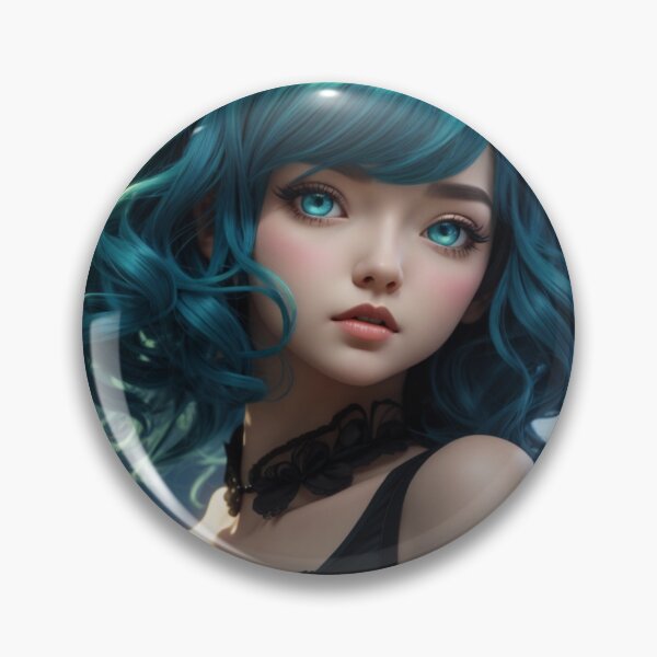 Item preview, Ethereal Teal: Emerald-Eyed Fantasy Muse designed and sold by PCGWindom.
