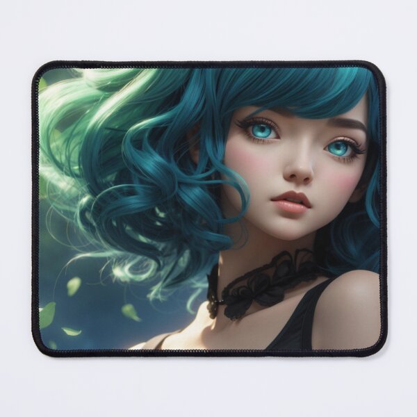 Item preview, Ethereal Teal: Emerald-Eyed Fantasy Muse designed and sold by PCGWindom.
